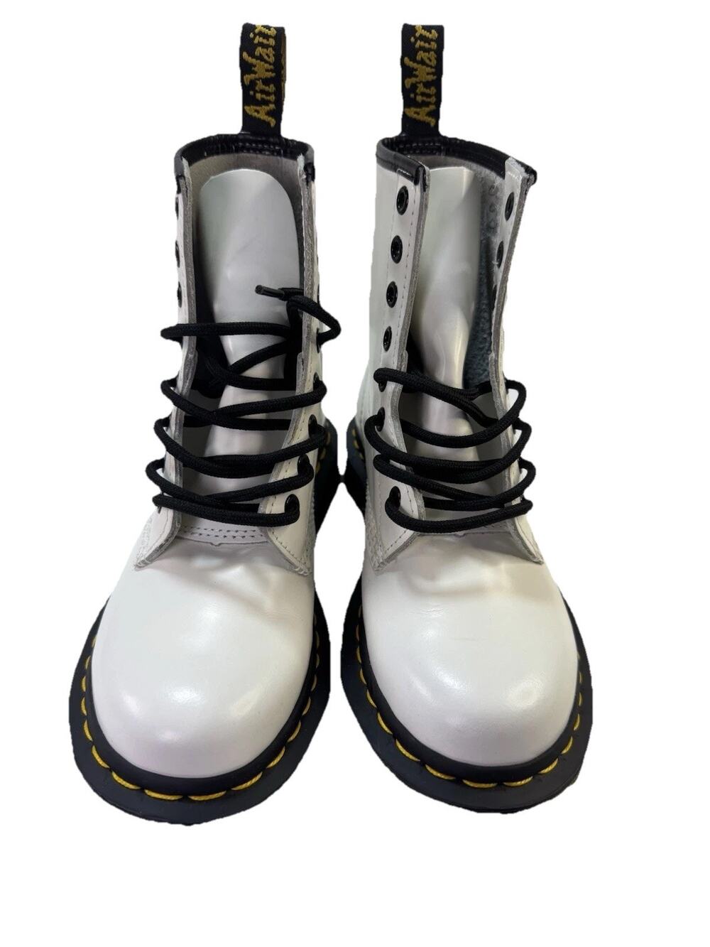Dr. Martens Jadon Boots Womens 5 Kids 4 White Smooth Leather Classic Zip 1460